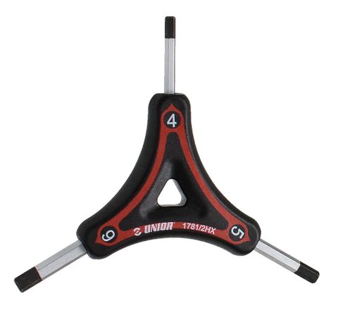 A NEW ITEM - Unior Three size Hex Key 4 x 5 x 6mm 624909 Professional Bicycle tool, quality guaranteed