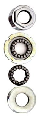 A NEW ITEM - BOTTOM BRACKET SET - For Racer/MTB, Hexagon Type, SILVER