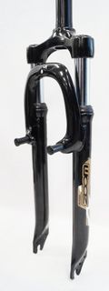 26" Suspension Fork - Threadless, 1 1/8", V Brake, 230mm Tube, ID 25.4mm, Black, Zoom