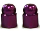 Valve Cap - Nut, Alloy, Purple, Bag of 2