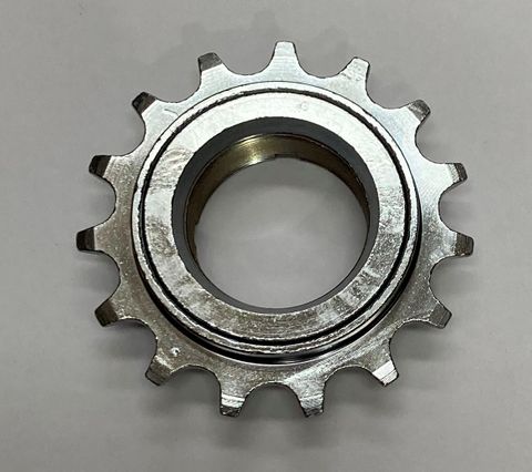 3/32" x 15T Freewheel - Four Notch, CNC Machined, Silver, Dicta