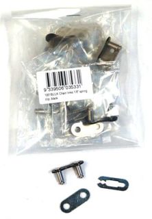 CHAIN LINK - 1/8", Spring Clip Type, BLACK (Bag of 10)