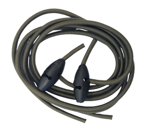 Bungee cord set, strape 5 x 100cm x 2pcs, nylon cord lock x 2pcs for adjust length, black