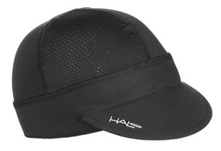 HALO HEADWEAR -  Black Halo Cycling Cap, Additional Sun protection, "Halo Sweat Seal, channels sweat away"