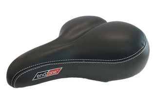 240 x 200mm Ladies Saddle, Comfort - Vinyl Top, Dual Density Memory Foam, Elastomer Bumper, Velo Endzone VL6049E