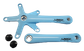 2 Piece Single Speed Crankset - 130BCD & 170mm Crank - For 103mm B.B. Baby Blue, Alloy