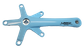 2 Piece Single Speed Crankset - 130BCD & 170mm Crank - For 103mm B.B. Baby Blue, Alloy