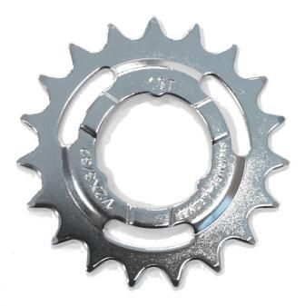 19T Coaster Cog - 3-Spline, Dished Type, Chrome Plated, I.D. 35mm, Sturmey Archer