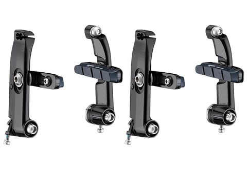 Brake Set - for Giant Propel, "Fourier" logo, alloy, black, w/AMISHA brake shoes, Front & Rear