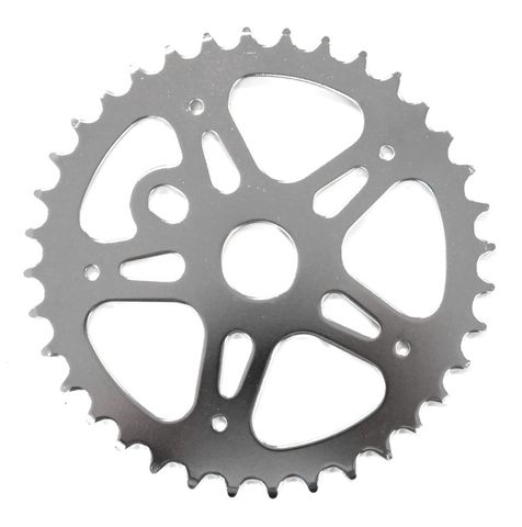 1/2" x 1/8" OPC Chainring, 36T - For 16" Bikes, Steel, Silver