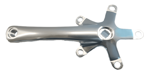 110mm BCD & 165mm Length - Right Crank Arm - Polished Silver Alloy
