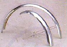 MUDGUARD SET  20, F & R, STAINLESS