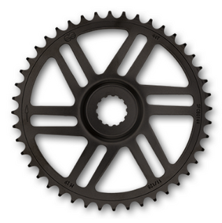 11/128" Direct Mount E-Bike Chain Ring, 44T - Bosch Gen 3, CL 47.5/50mm, Black, KMC