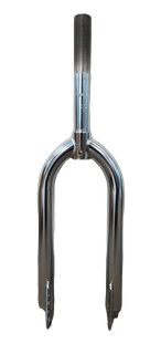 20" - O.D. 25.4mm, I.D. 21.1mm - Threaded Silver Fork For BMX Stem, 87mm Clearance