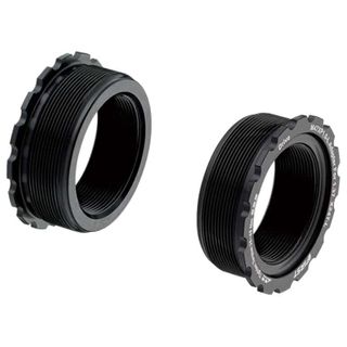Bottom bracket converter set, alloy, for T47 to BSA, anodised black