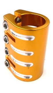 Scooter Clamp QUAD   31.8mm ,  GOLD