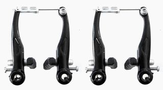 101mm Arm V Brake Set - Front & Rear, Coil Spring Design, Alloy, Black