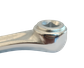 152mm - Left Diamond Taper Crank Arm - 30mm Offset, Alloy, Silver