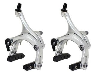 39-51mm Reach Dual Pivot Caliper Set, Road - Front & Rear, Recessed, QR, Alloy, Silver, Tektro
