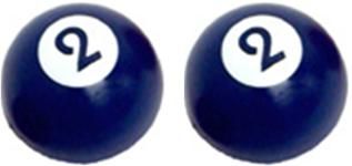 A/V Cap - #2, Blue, Bag of 2