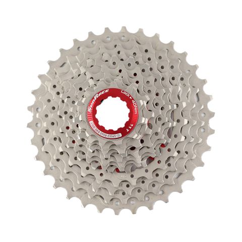 "NEW" - CASSETTE - 12 Speed Cassette, 11-34T, for HG-L freehub body, metallic silver, Quality Sunrace cassette