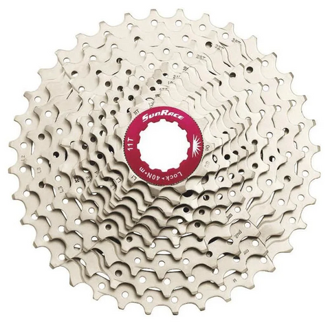 "NEW" - CASSETTE - 11 Speed Cassette, 11-30T, for HG-L freehub body, metallic silver, w/1.8mm spacer, Quality Sunrace cassette