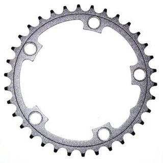 110mm BCD, 5H Road Chainring, 34T - 8/9/10 Speed, Alloy, Black