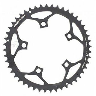 110mm BCD, 5H Road Chainring, 50T - 9/10 Speed, 7075 CNC Black, Stronglight