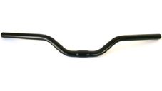 HANDLEBAR  25.4mm, 64cm Wide, 60mm Rise, 70mm Sweep, Steel  BLACK