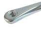 170mm - Left Diamond Taper Crank Arm - 30mm Offset, Polished Silver, Alloy