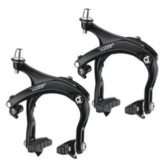 55-73mm Reach Dual Pivot Caliper Set, Road - Front & Rear, Nutted, Black, R559, Tektro