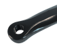 165mm - Left Diamond Taper Crank Arm - 30mm Offset, Steel, Black