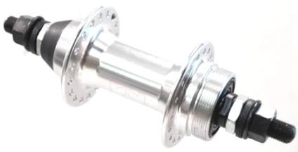 Hub REAR, Screw On Nutted Alloy 28H (O.L.D.: 110mm.)