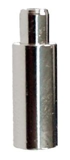 Outer casing end cup, steel, Dia.4mm  for gear, A/12.8mm, B/4.3mm, C/4.2mm, D/3.8mm, C.P.. Stepdown ferrule