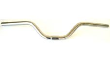 HANDLEBAR  25.4mm, 62cm Wide, 90mm Rise, 30mm Sweep, CP  SILVER