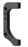 Adaptor IS Rear Mod.A-4 compatible with 180mm rotor, with mount bolts, Quality Tektro part