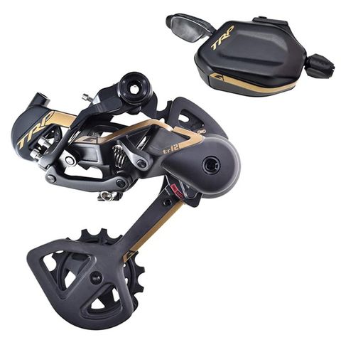 Rear Derailleur & Shifter Kit - G-SPEC TR12, Gold Highlights, TRP