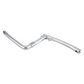 165mm - One Piece Crank With Pivot - Chrome Plated Steel, Silver