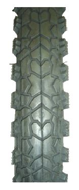 TYRE  26 x 2.00 BLACK Semi Slick, Knobby Sides (54-559)