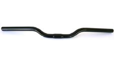 HANDLEBAR  25.4mm, 60cm Wide, 30mm Rise, 28mm Sweep, Steel  BLACK