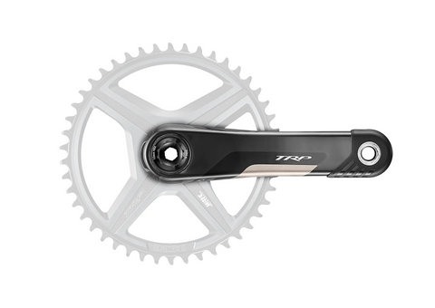 TRP Crankset VISTAR, Mod. CK-G8000, carbon, L: 175mm, GRAVEL, black/silver  (Chainring NOT included)