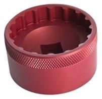 UNIOR - Bottom Bracket Socket, MegaEVO, Anodized Red  (16 Notch 46.4mm)  627622