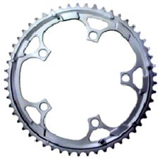 130mm BCD, 5H Road Chainring, 53T - Up To 11 Speed, Alloy, Silver