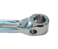 165mm - Left Chrome Plated Cotter Pin Crank Arm, Steel