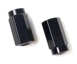 Alloy Nipple, internal, 10mm, 14G, Black (Sold individually)