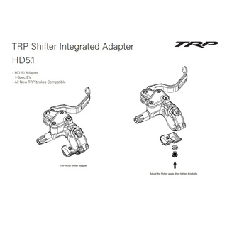 TRP DHR EVO PRO/EVO X Left Hand, SHIMANO EV Mod. HD5.1, Shifter/dropper post adaptor kit for TRP C2.3RX/EVO PRO