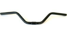 HANDLEBAR  25.4mm, 68cm Wide, 120mm Rise, 45mm Sweep, Steel  BLACK