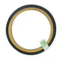 20 x 1.75 Tyre - Black With Gum Wall & BMX Tread. Duro. Same tread as 9359