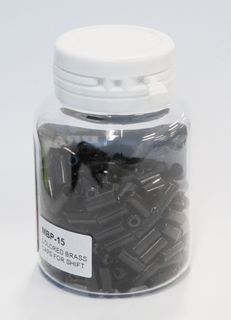 END CAP - Plastic End Cap For Gear, 4mm Dia, BLACK (Bottle of 150)