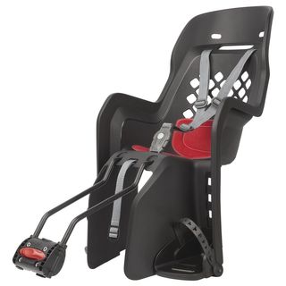Baby seat, Polisport, JOY, Q/R FRAME MOUNTING SYSTEM, Joy 29'' / Small Frames, (longer bar allows extra clearance over the rear wheel) Extra ventilation design, Dark Grey